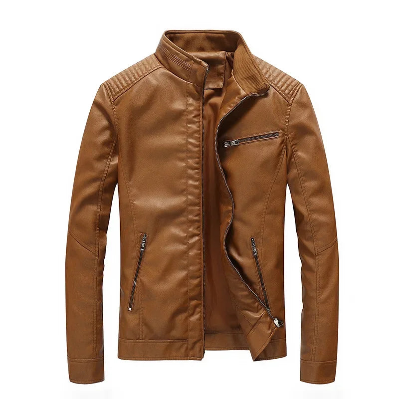 Chaqueta de cuero informal