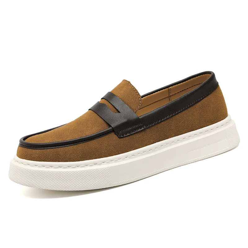 Zapatos sin cordones de ante