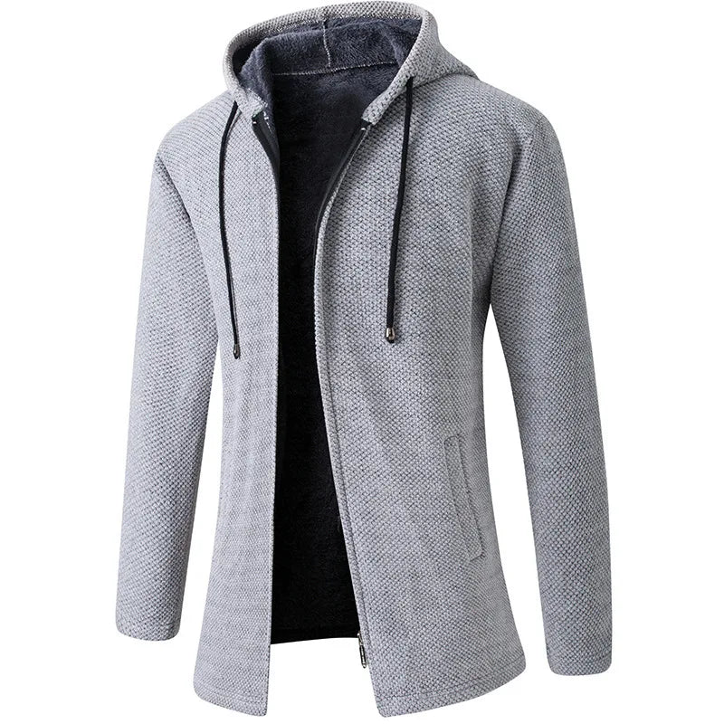 Chaqueta con capucha elegante para hombre