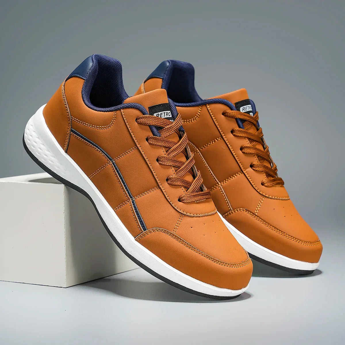 Elegantes zapatillas de piel