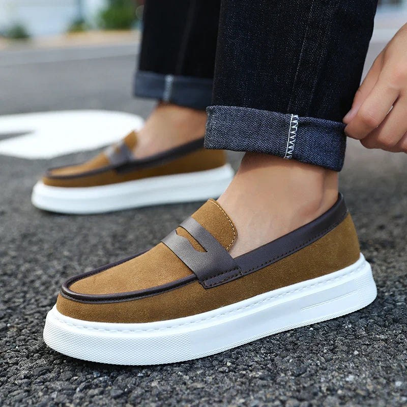 Zapatos sin cordones de ante