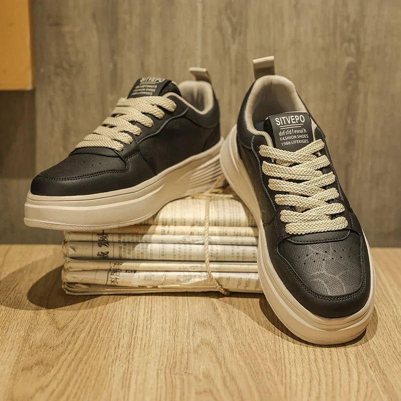 Elegantes zapatillas de piel