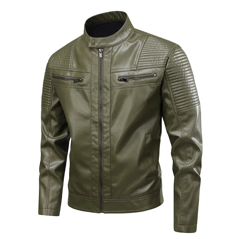 Chaqueta de cuero retro