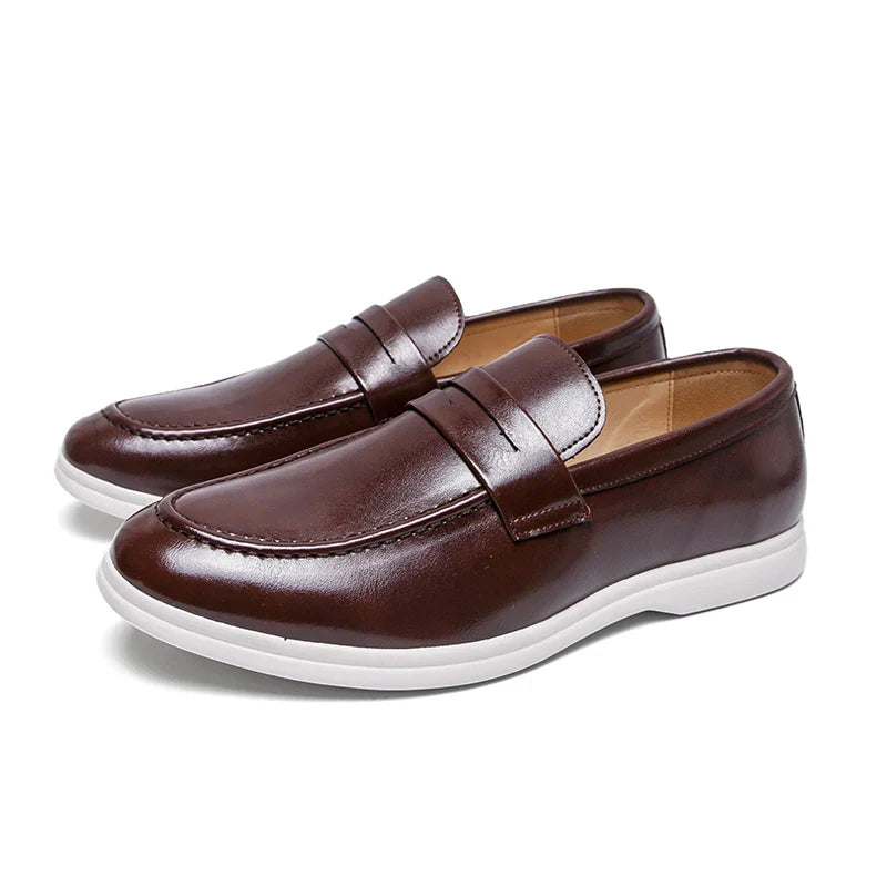 Mocasines de piel elegantes para oficina