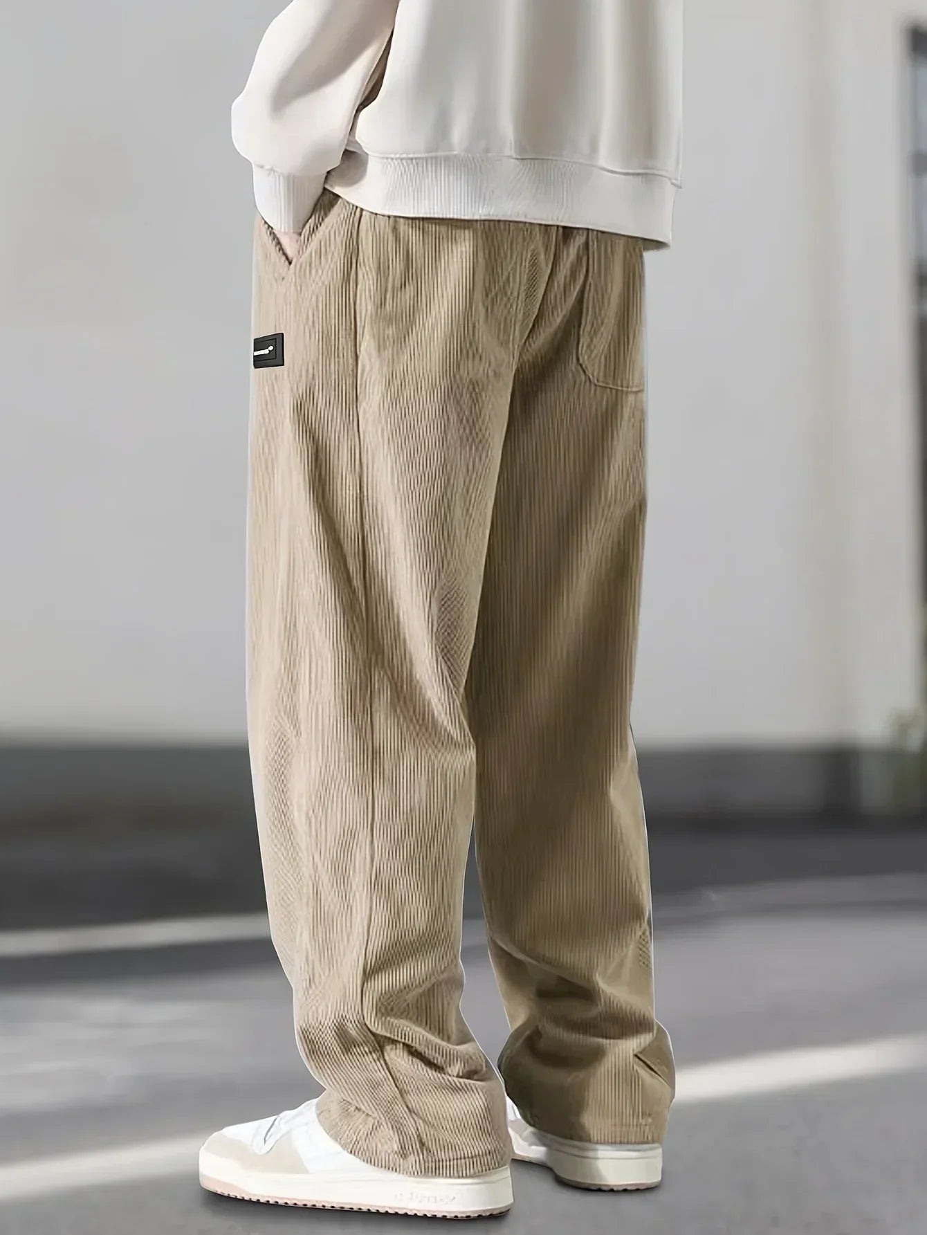 Pantalones informales de pana