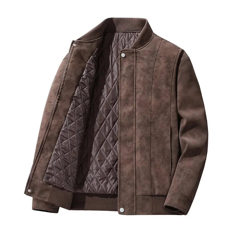 Elegante chaqueta de ante