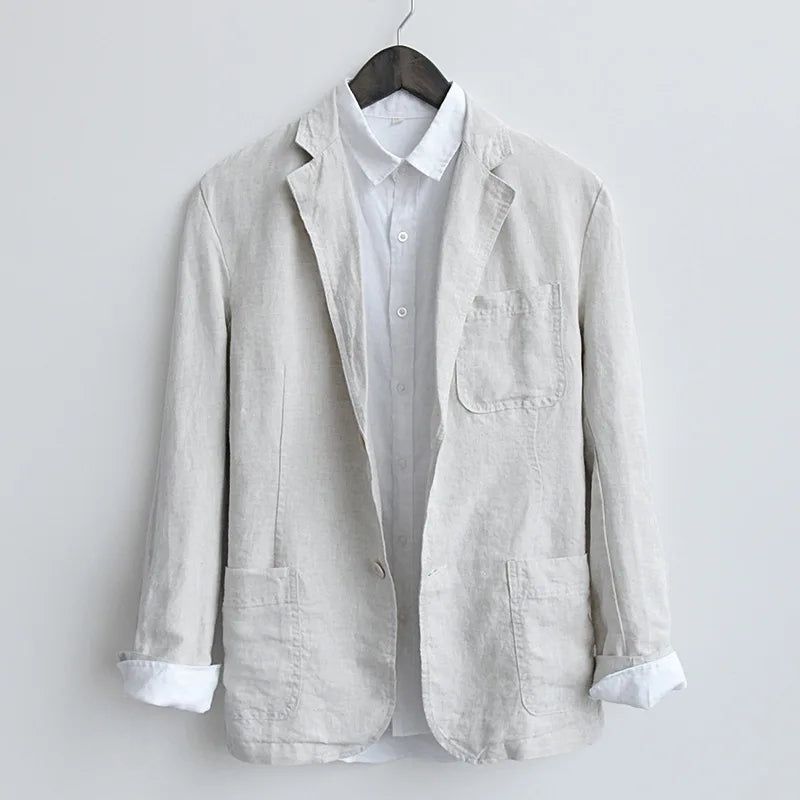 Elegante chaqueta de lino