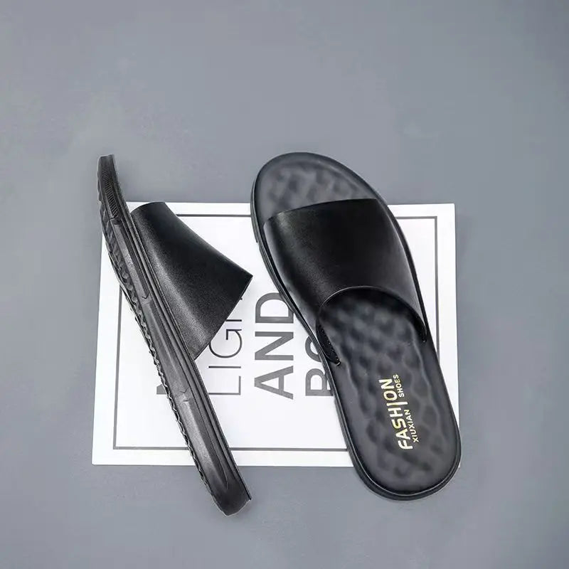 Elegantes sandalias de piel