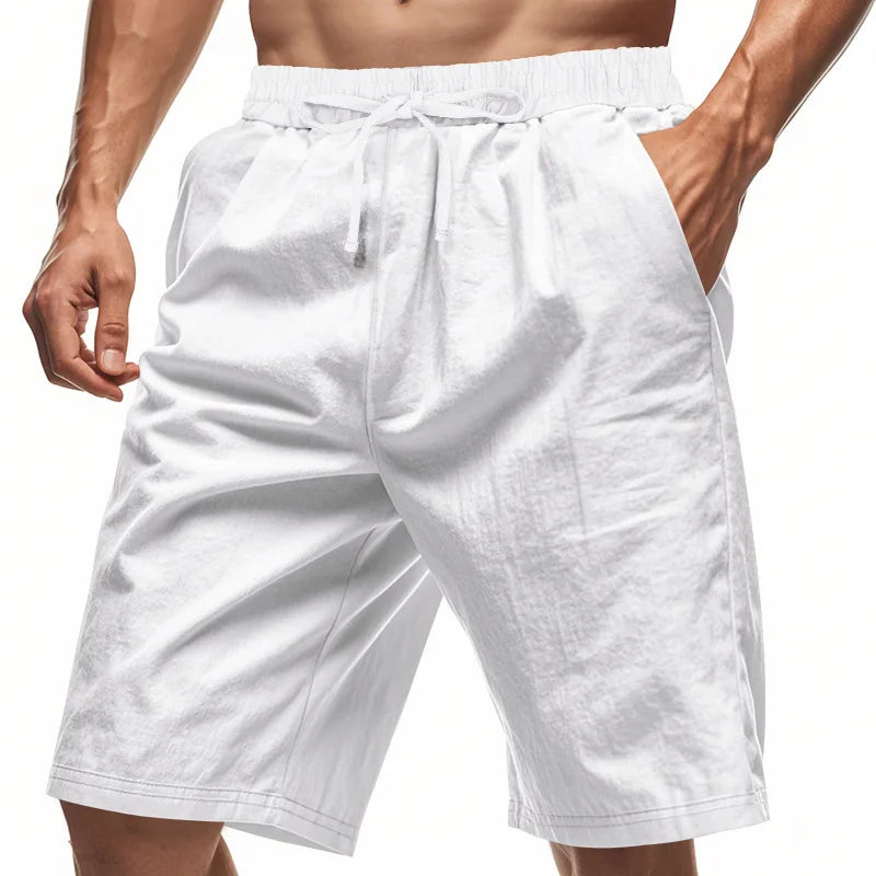 Pantalones cortos de verano de lino elegantes