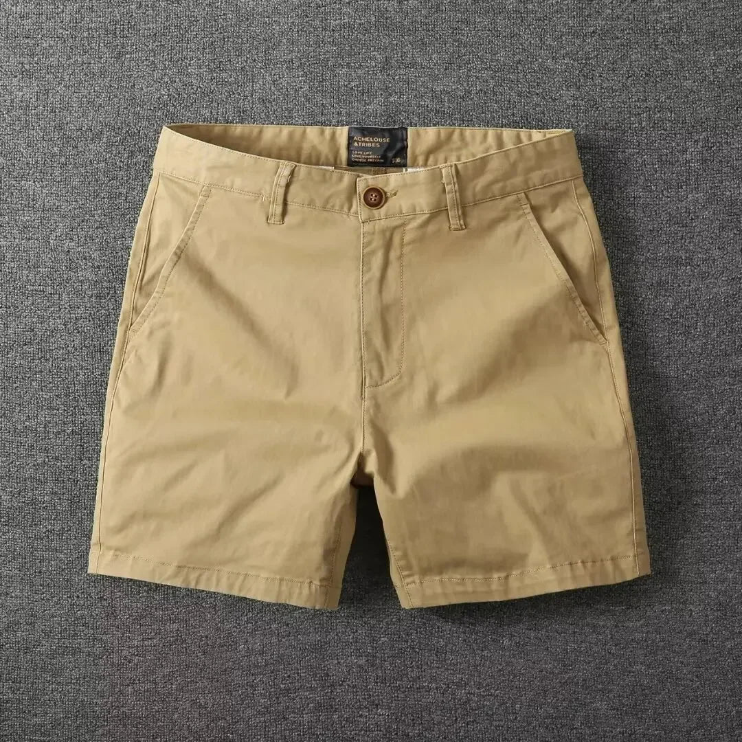 Elegantes pantalones cortos de algodón