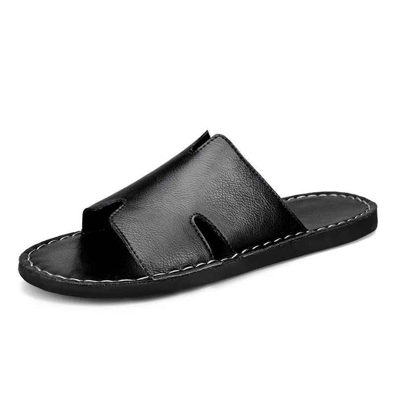 Elegantes sandalias de piel