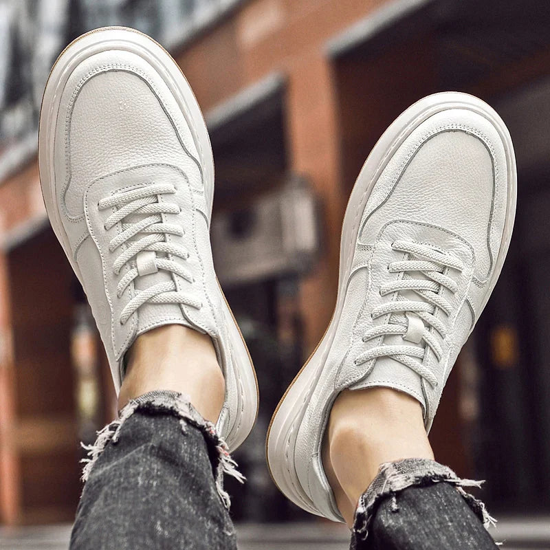 Cómodos zapatos de piel