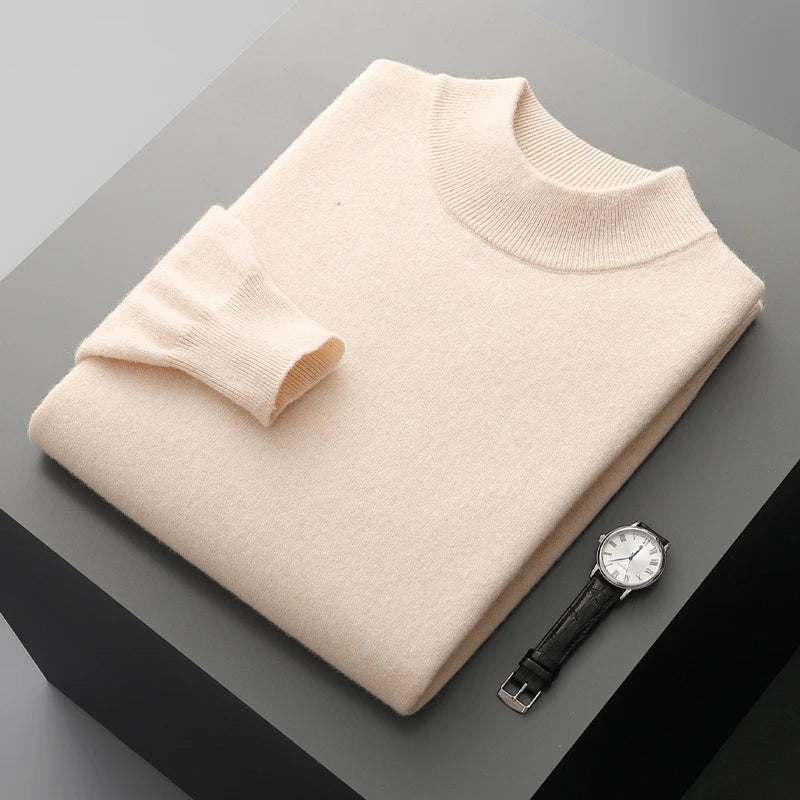 Jersey de cachemira con cuello alto