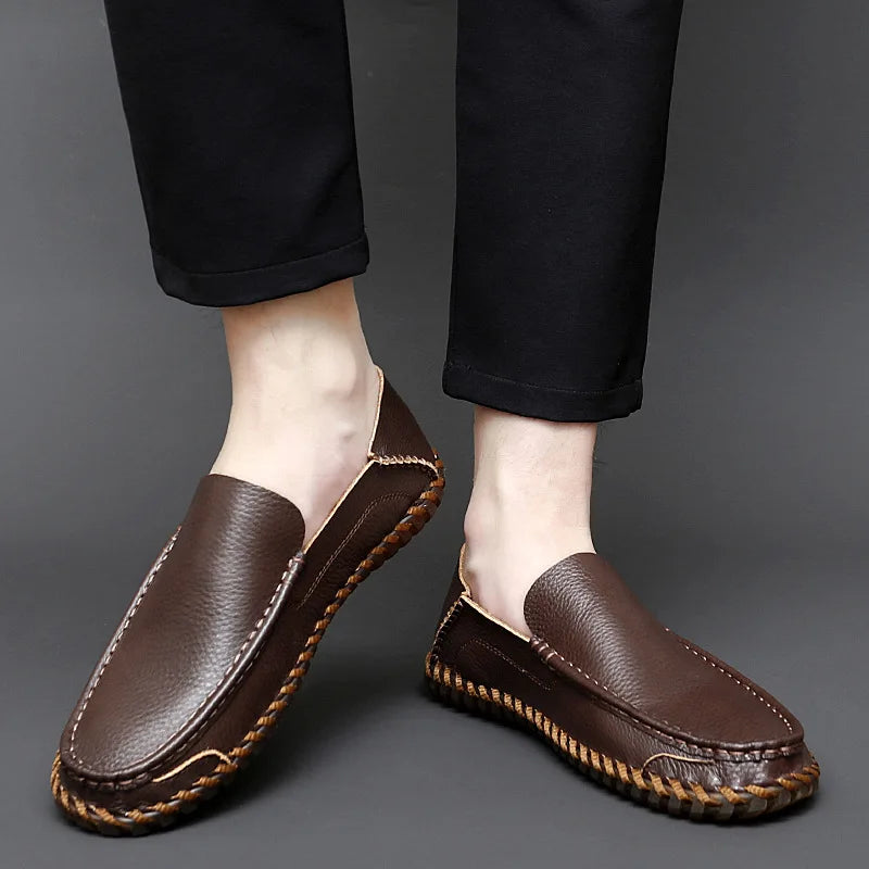 Mocasines de piel para hombre Chic