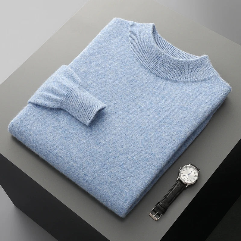Jersey de cachemira con cuello alto