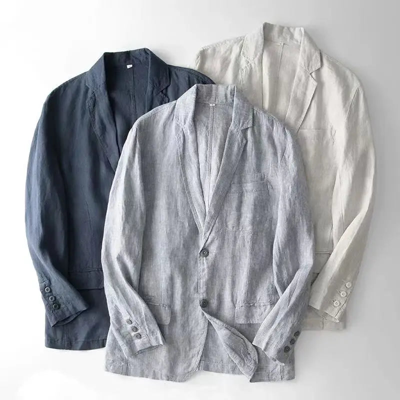 Elegante chaqueta de lino