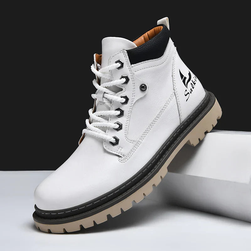 Elegantes botas de piel
