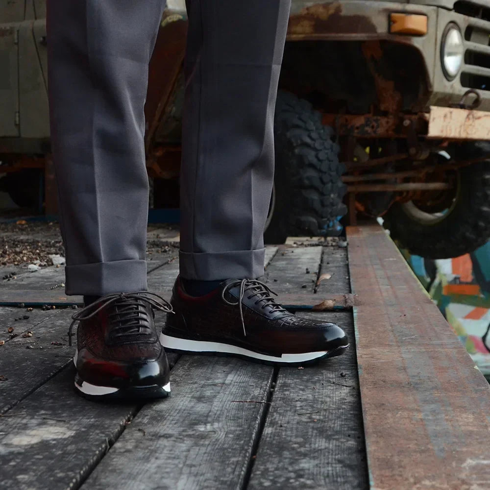 Zapatos Oxford de cuero