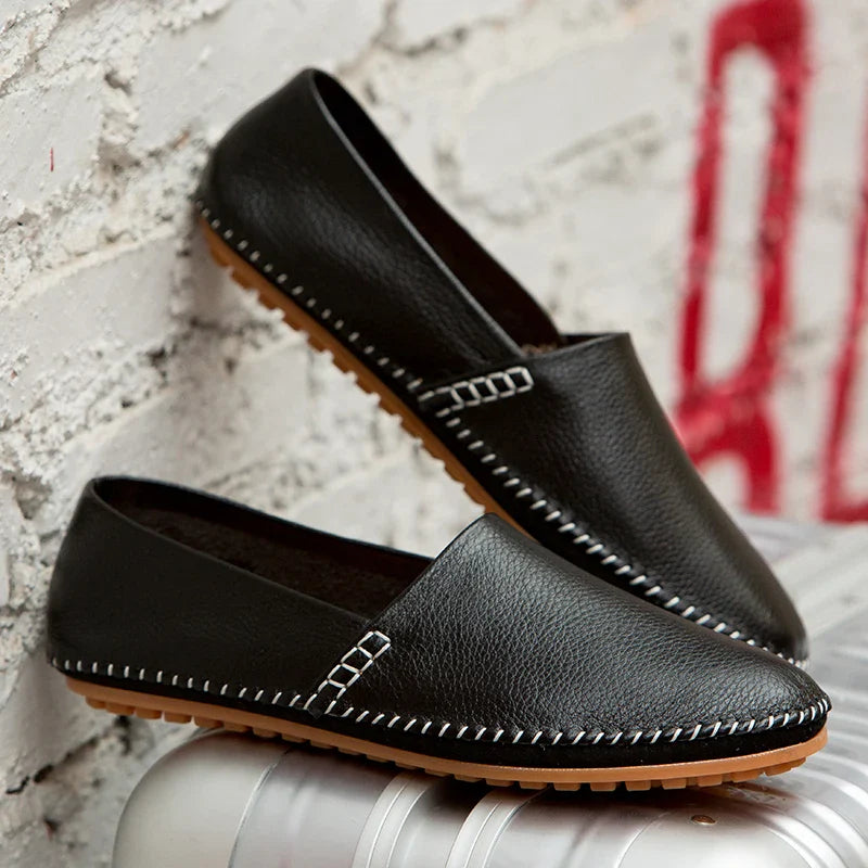 Mocasines de piel clara