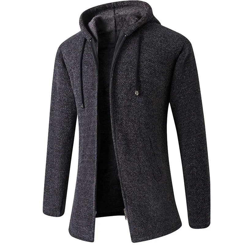 Chaqueta con capucha elegante para hombre