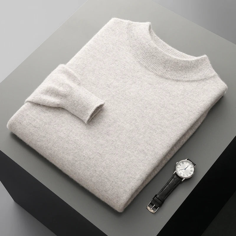 Jersey de cachemira con cuello alto