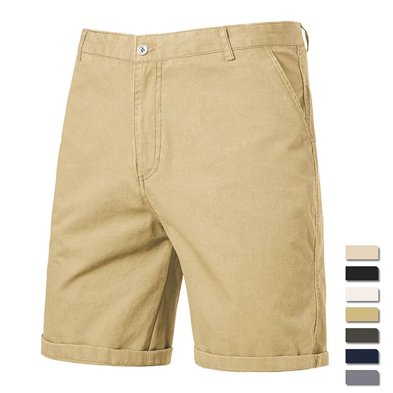 Elegantes pantalones cortos de algodón