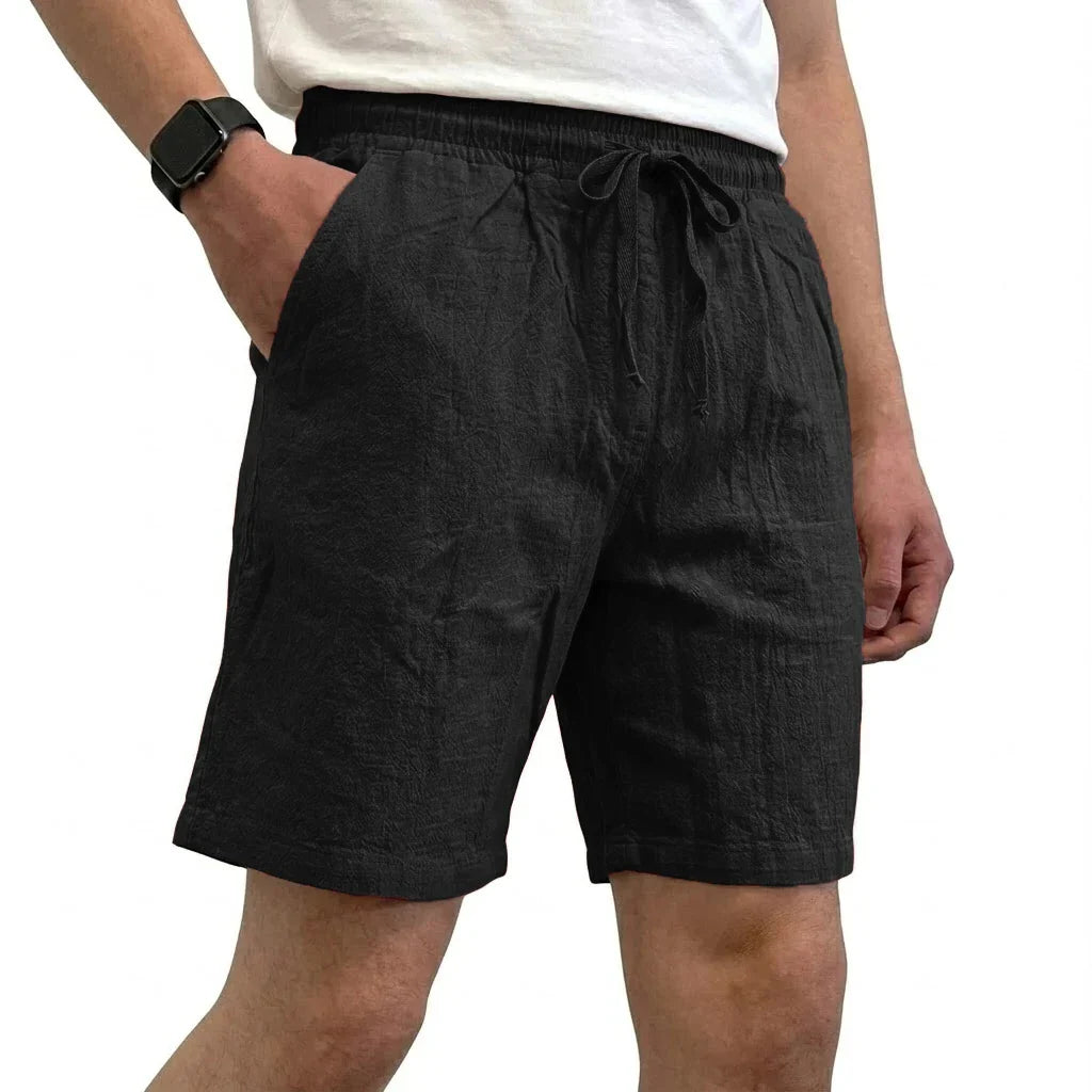 Pantalones cortos de lino transpirables