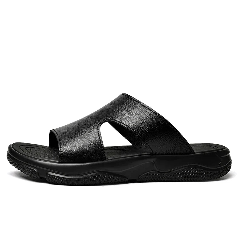 Sandalias elegantes de cuero para hombre
