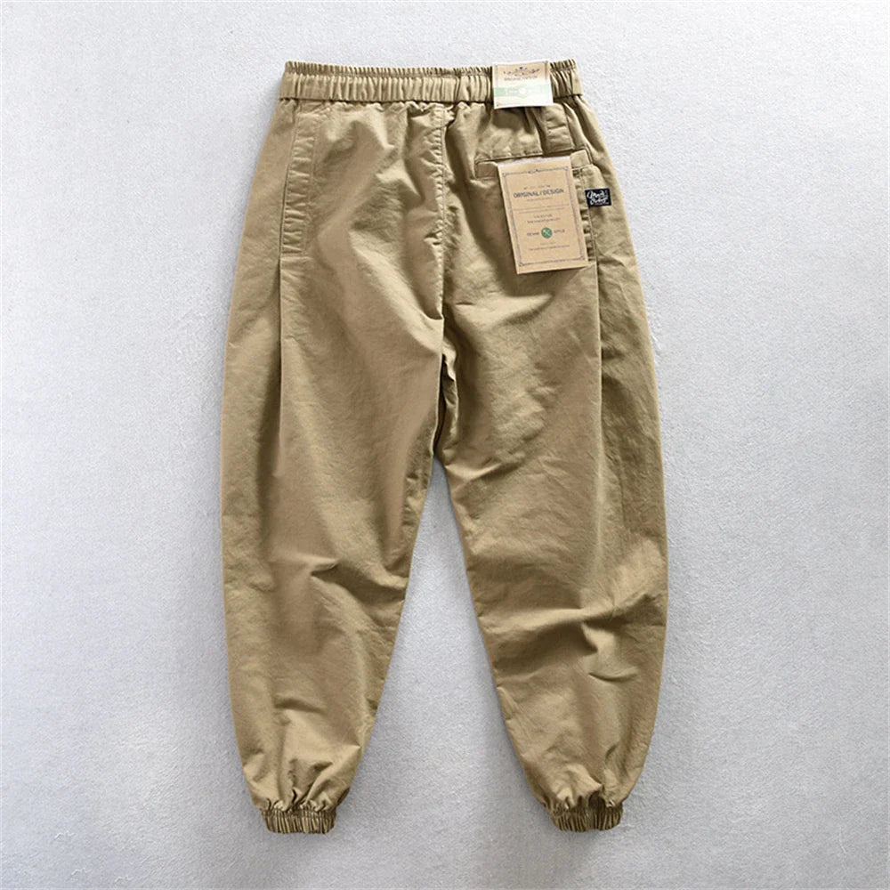 Pantalones cargo elegantes de algodón