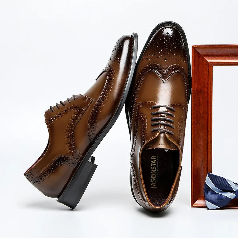 Zapatos Oxford de piel de primera calidad