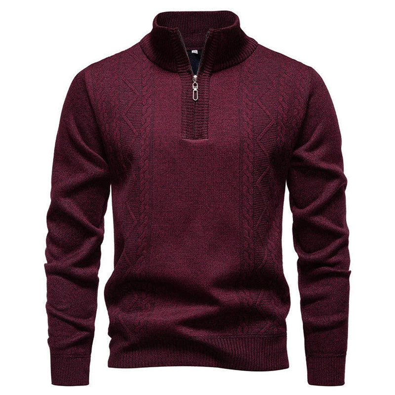 Jersey vintage de punto con cremallera