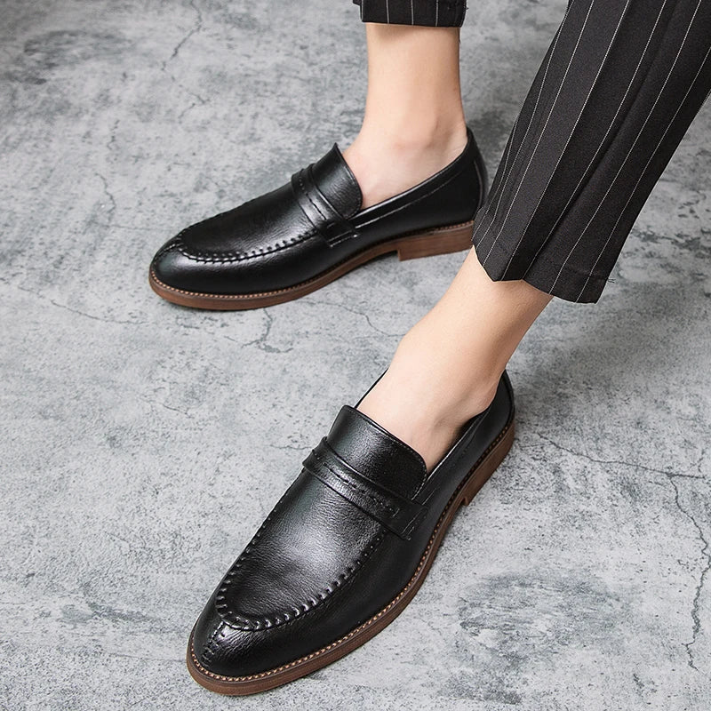 Mocasines de piel