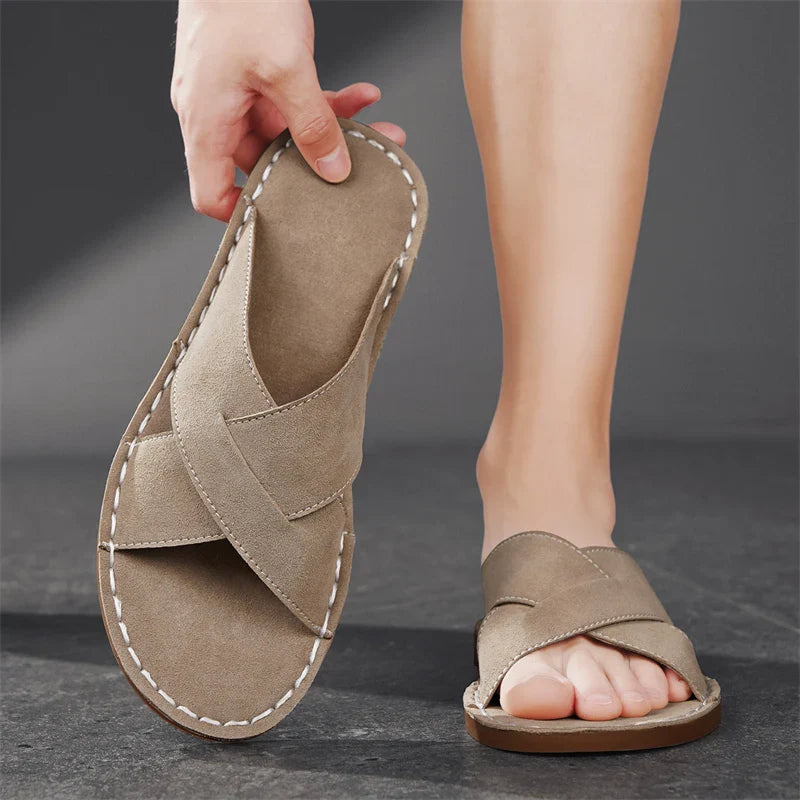 Zapatillas elegantes de ante
