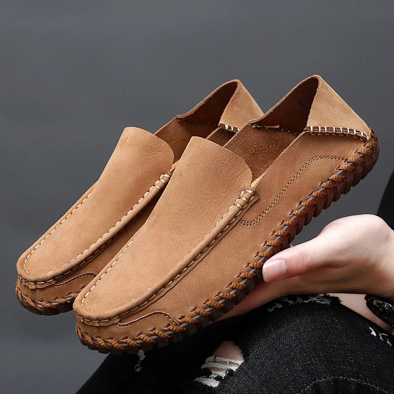 Mocasines informales de cuero
