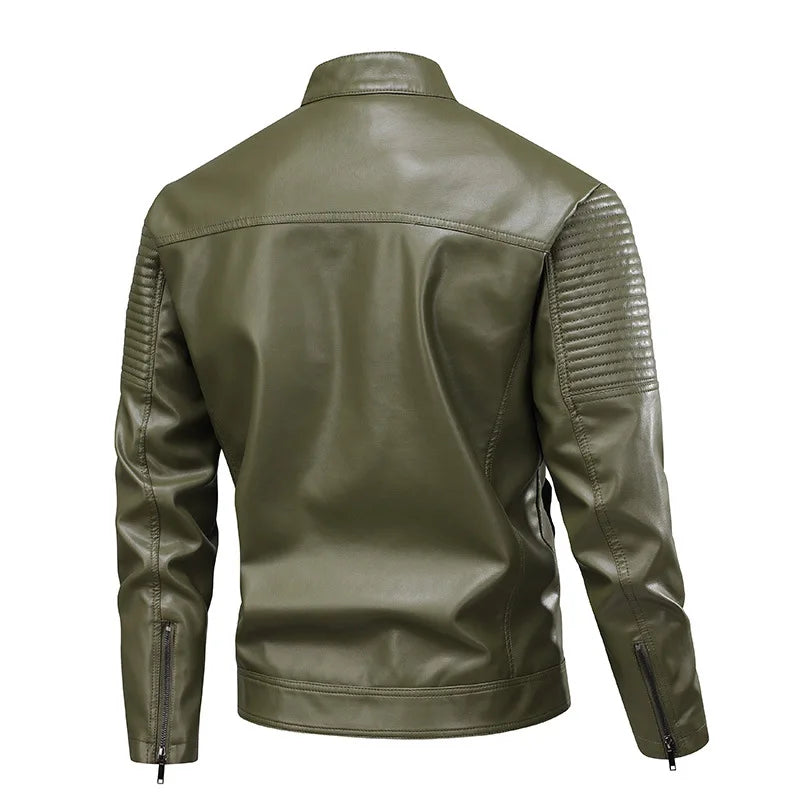 Chaqueta de cuero clásica