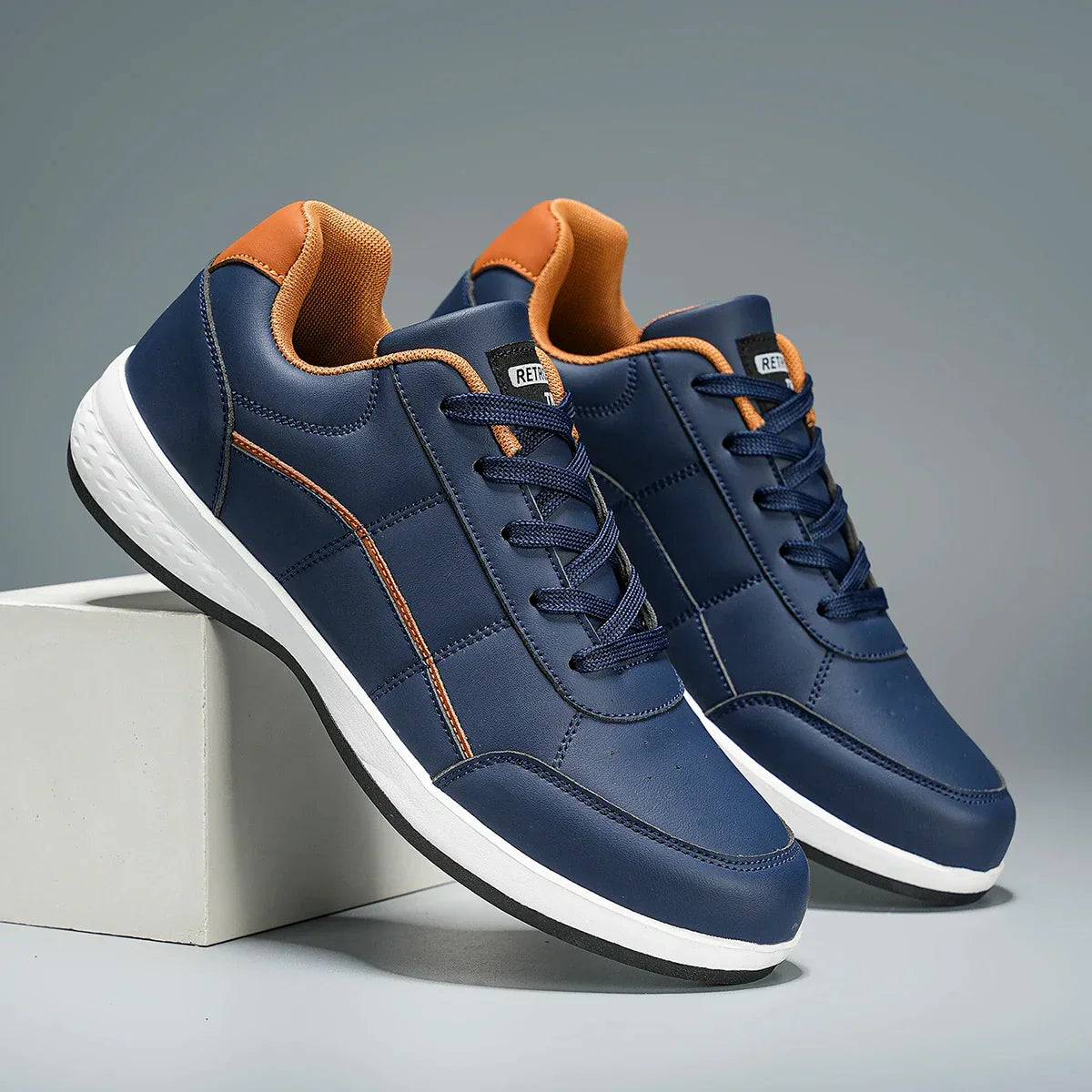 Elegantes zapatillas de piel