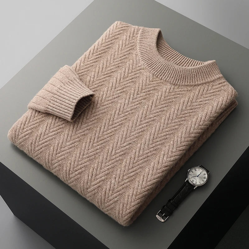 Elegante jersey grueso de cachemira