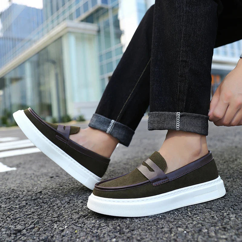 Zapatos sin cordones de ante
