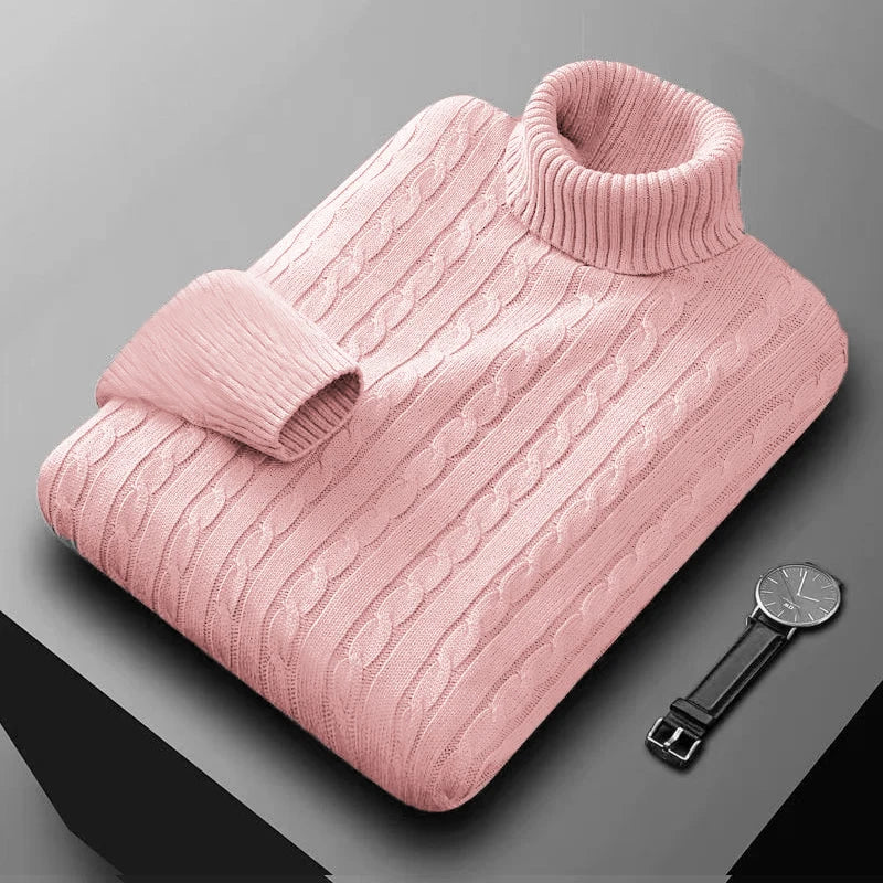 Jersey de cuello alto para hombre de primera calidad
