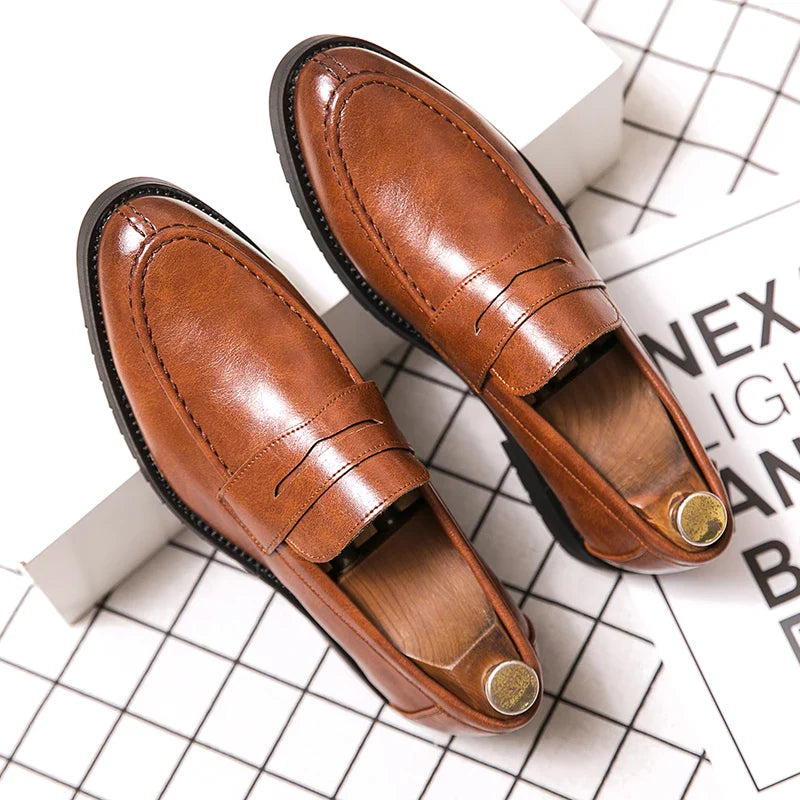 Mocasines informales de cuero