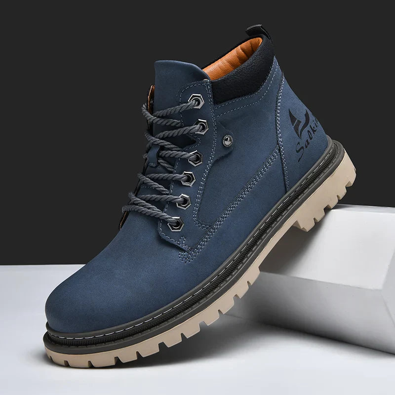 Elegantes botas de piel
