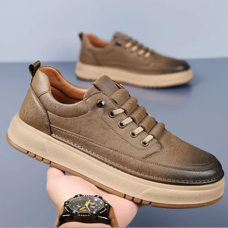 Elegantes zapatos de piel