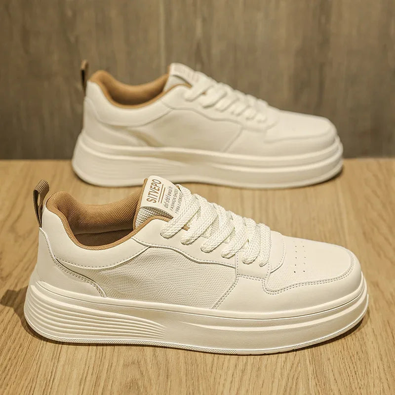 Elegantes zapatillas de piel
