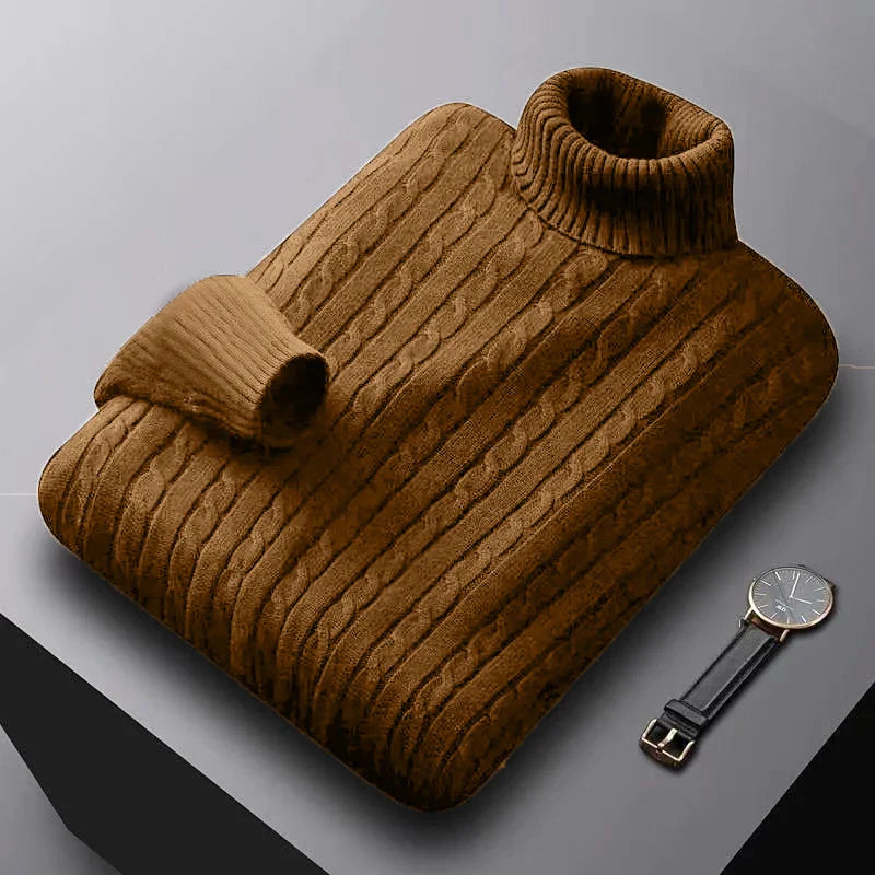 Jersey de cuello alto para hombre de primera calidad