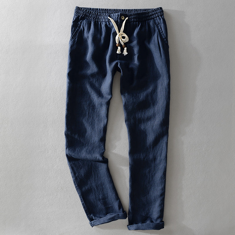 Elegantes pantalones de lino