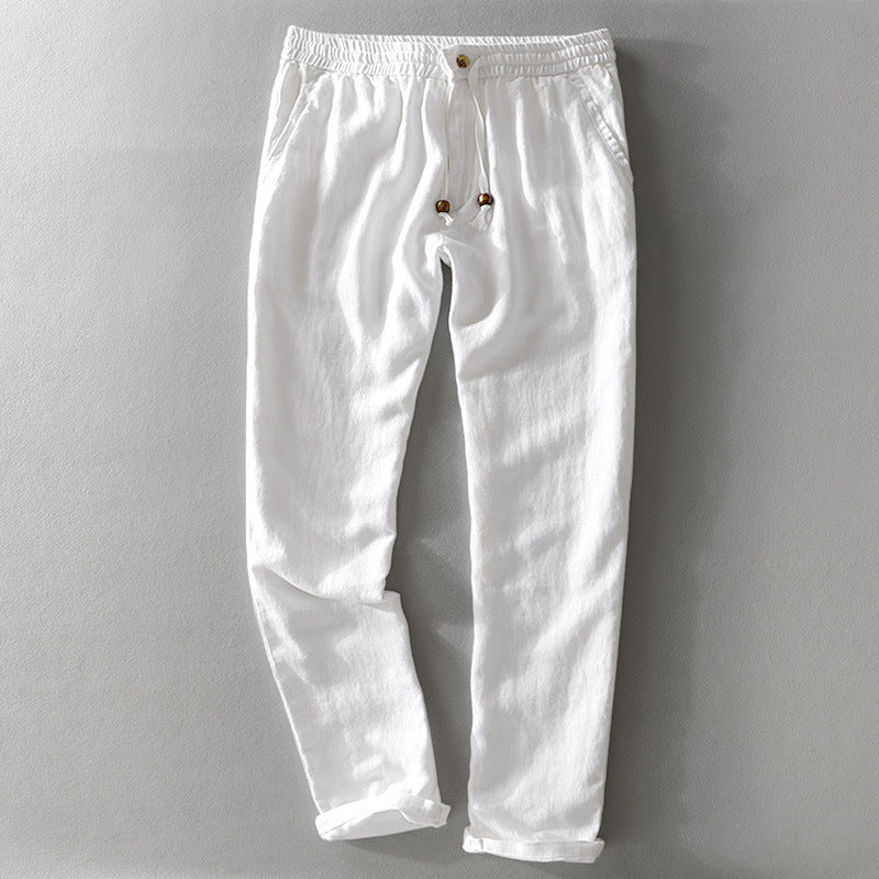 Elegantes pantalones de lino