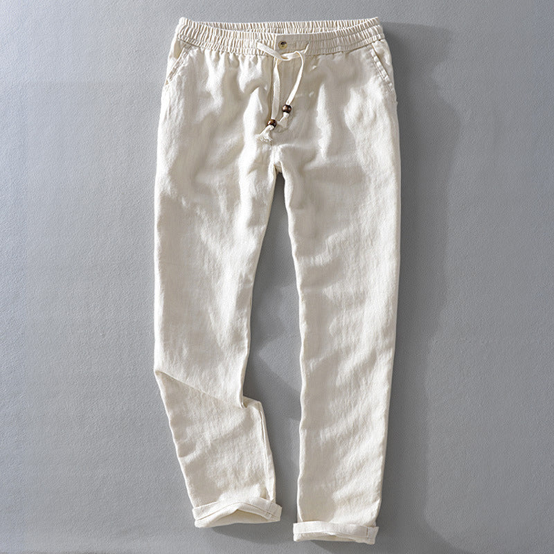 Elegantes pantalones de lino