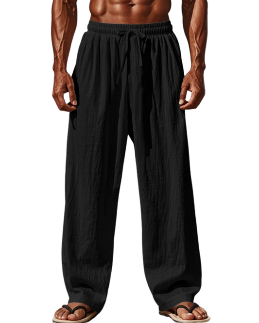 Cómodos pantalones de lino