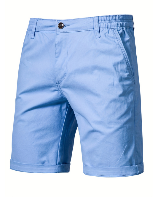 Elegantes pantalones cortos de algodón