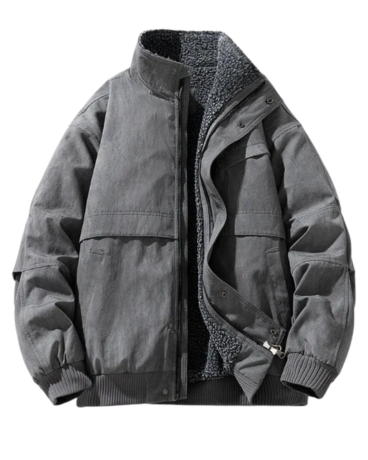 Elegante chaqueta acolchada con forro polar